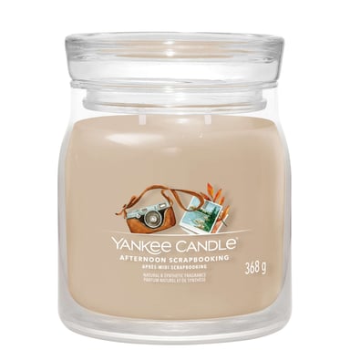Yankee Candle Signature Medium Jar Candle Afternoon Scrapbooking 368g