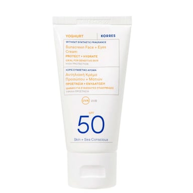 KORRES Yoghurt Zonnebrandcrème voor Gezicht en Oog SPF50 - 50ml