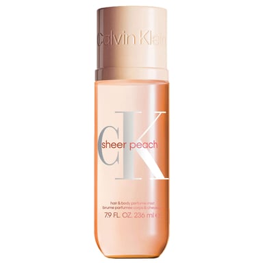 Calvin Klein Sheer Peach Body Mist 236ml - Refreshing Fragrance for Hair and Skin
