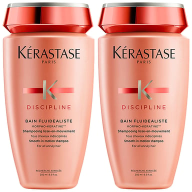 Kérastase Bain Fluidealiste Smooth-In-Motion Shampoo Duo voor weerbarstig haar, 2 x 250 ml