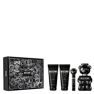 Moschino Toy Boy Eau de Parfum 100ml Gift Set with 100ml Shower Gel, 100ml Aftershave Balm and 10ml EDP