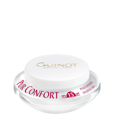 Guinot verzachtende Pur Comfort gezichtscrème met SPF 15 voor de gevoelige huid