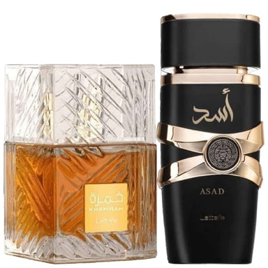 Lattafa Duo – Khamrah & Asad Eau de Parfum 100 ml per stuk.