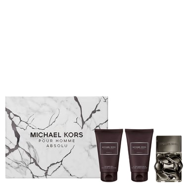 Michael Kors Pour Homme Absolu Eau de Parfum Geschenkset – 50 ml EDP, 50 ml douchegel, 50 ml aftershavebalsem