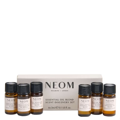 Neom Wellbeing London Essentiële Olie Geur Ontdekkingsset, 6 x 3 ml