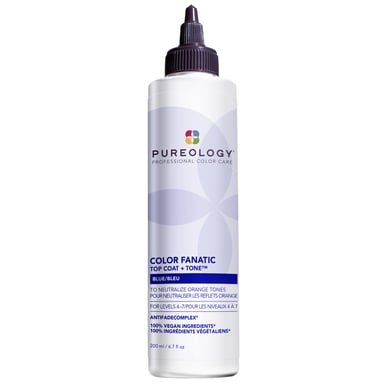 Pureology Color Fanatic Top Coat + Tone Blue voor koperkleurig haar