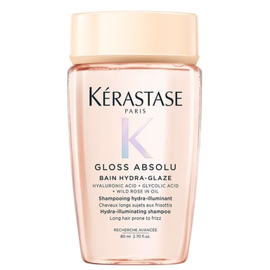 Kérastase Gloss Absolu Shampoo 80 ml - Hydraterende formule met glycolzuur en wilde roos