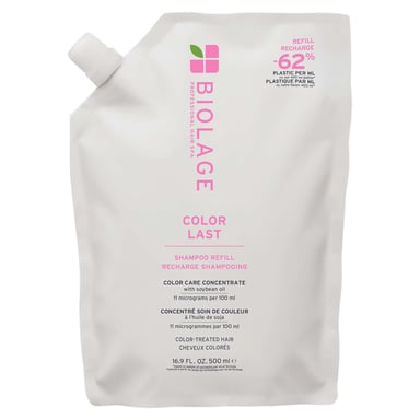 Biolage ColorLast Low-pH Shampoo Navulling voor gekleurd haar, 500 ml, met sojaolie voor kleurverzorging