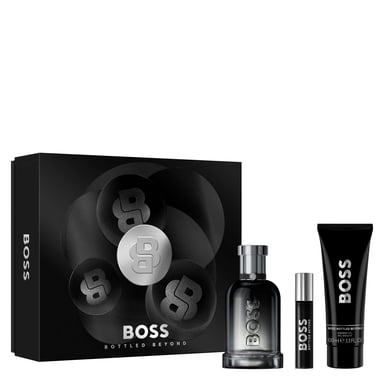 HUGO BOSS BOSS Bottled Beyond Eau de Parfum 100ml Gift Set for Men, with 10ml Travel Spray & 100ml Shower Gel