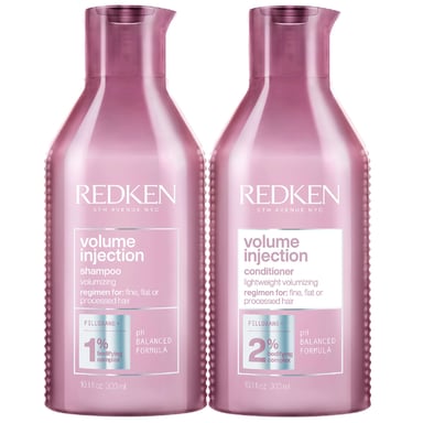 Redken Volume Injection Duo: Shampoo & Conditioner, 2 x 300 ml