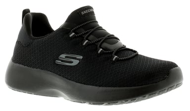 Skechers Dynamight Womens Ladies Trainers Black/Black