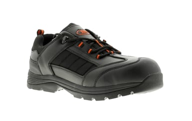 Tradesafe goliath leer heren veiligheidsschoenen & trainers zwart