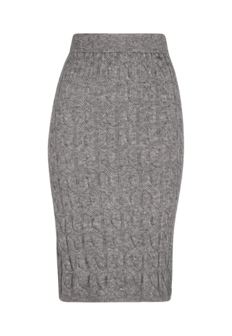 Dreimaster Skirt women Grey melange