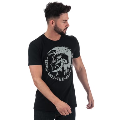 Men's Diesel T-Diego-FO T-Shirt in Black