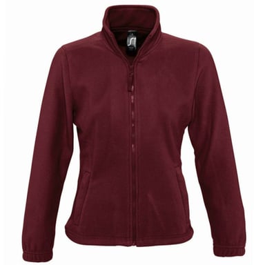 SOLS Womens/Ladies North Full Zip Fleece Jacket (Burgundy)