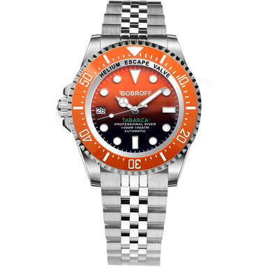 Bobroff Herrur Automatisk silver orange