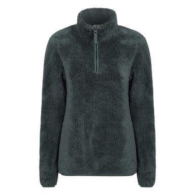 Mountain Warehouse Womens/Ladies Teddy Fleece Quarter Zip Fleece Top (Green)