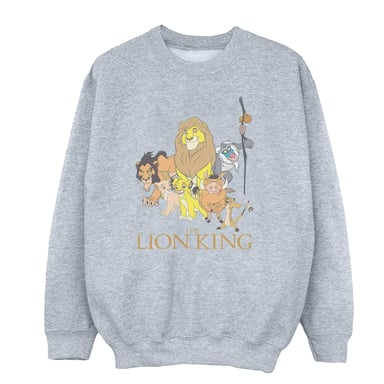 Disney Girls The Lion King Group Sweatshirt (Sports Grey)