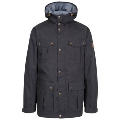 Trespass Mens Raharra Waterproof Jacket (Dark Grey)