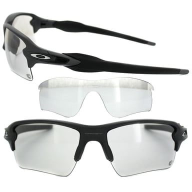 Oakley Wrap Mens Matte Black Black Iridium Sunglasses