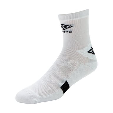 Umbro Heren Protex Gripped Enkelsokken (Wit/zwart)