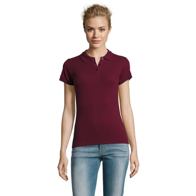 SOLS Womens/Ladies Perfect Polo Shirt (Burgundy)