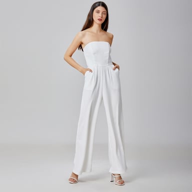 Minimalist bustier jumpsuit
