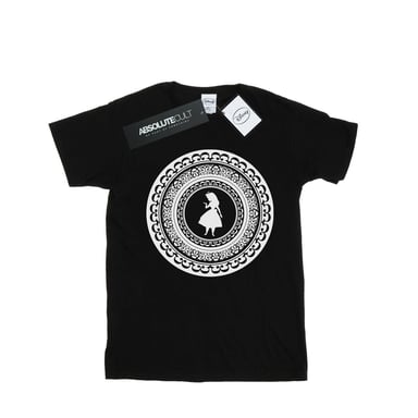 Disney Mens Alice In Wonderland Circle T-Shirt (Black)