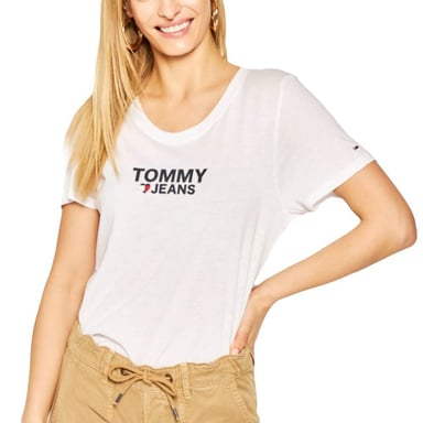 Tommy Jeans women's t-shirt with corporate heart logo