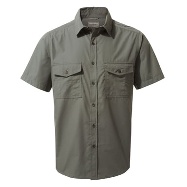 Craghoppers Mens Kiwi Short-Sleeved Shirt (Dark Grey)