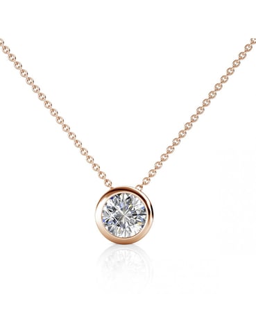 Simplicity Pendants - Rose Gold and Crystal