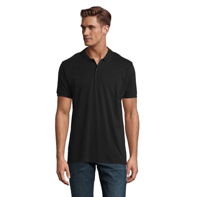 SOLS Mens Planet Polo Shirt (Black)