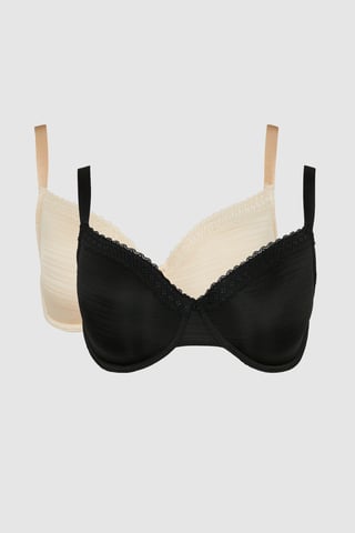 Gorgeous DD+ 2pack Burnout Stripe T-shirt Bra