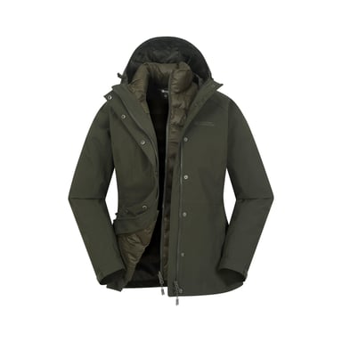 Mountain Warehouse Womens/Ladies Alaskan 3 in 1 Padded Jacket (Khaki Green)