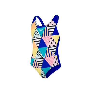 Speedo DazzleBloc Splashback Multicoloured Juniors Zwempak
