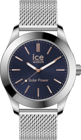 Ice Watch Ice Steel - Silver Dark Blue Heren Horloge Zilverkleurig 023794