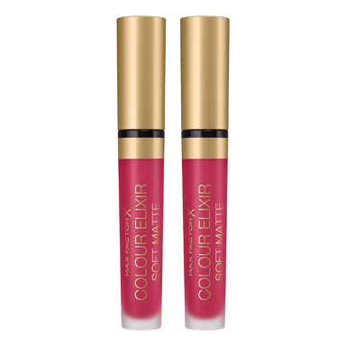 2 x Max Factor Colour Elixir Soft Matte Liquid Lipstick - 025 Raspberry