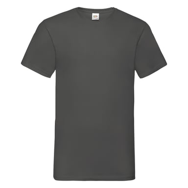 Fruit Of The Loom Mens Valueweight V-Neck, Short Sleeve T-Shirt (Light Graphite)