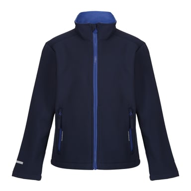 Regatta Childrens/Kids Ablaze 2 Layer Soft Shell Jacket (Navy/New Royal)