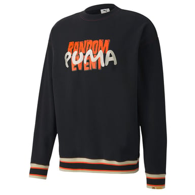 Puma x RDET Randomevent Lange Mouw Crew Hals Heren Zwart Sweaters 596663 01