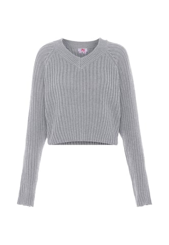 Mymo Pullover women light grey melange