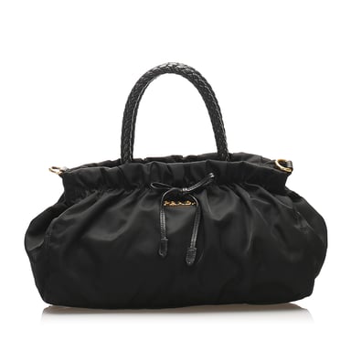 Vintage Prada Tessuto Satchel Black