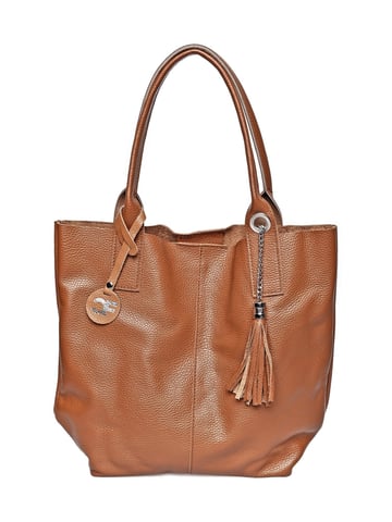Carla Ferreri  Brown Leather Bag