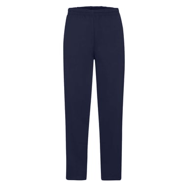 Fruit of the Loom Mens Open Hem Jogging Bottoms (Deep Navy)