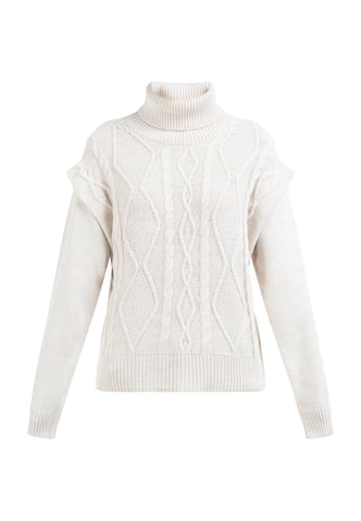 Dreimaster Knitted pullover women off-white