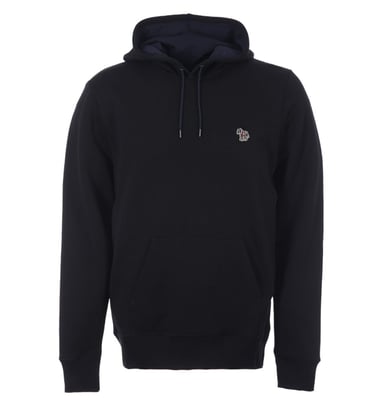 PS Paul Smith Zebra Logo Organic Cotton Hoodie - Black
