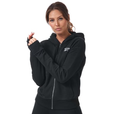 Reebok Identity trainingsjack met rits voor dames, zwart