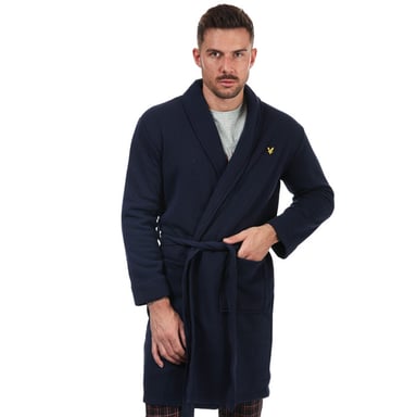 Men's Lyle And Scott Matthew Dressing Gown in Navy