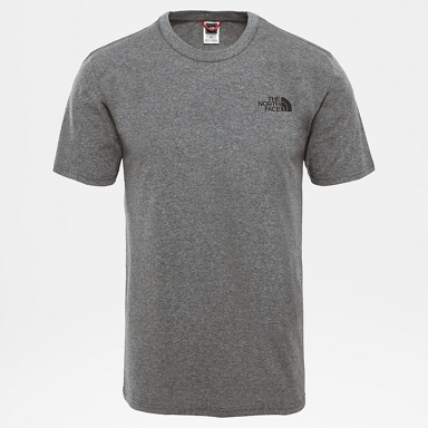 Men’s The North Face Short Sleeve Simple Dome T-Shirt, TNF Medium Grey Heather