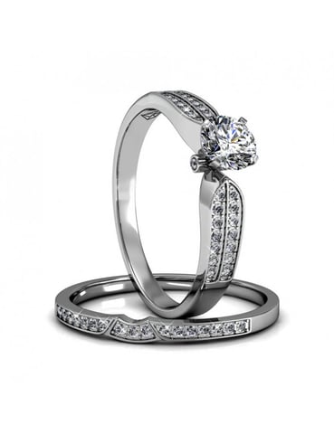 Empress Ring - Silver and Crystal